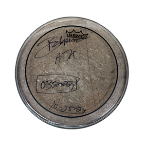 Autographed & Stage Used for DEATHBATS CLUB Observatory Show - BROOKS WACKERMAN A7X Drumheads - 1234Clothing
