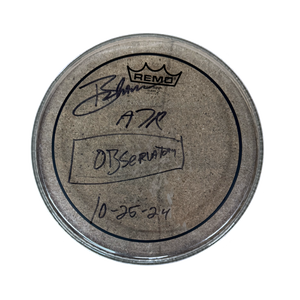 Autographed & Stage Used for DEATHBATS CLUB Observatory Show - BROOKS WACKERMAN A7X Drumheads - 1234Clothing