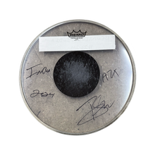 Load image into Gallery viewer, Autographed &amp; Stage Used for BANDLAND Festival Bengaluru - BROOKS WACKERMAN A7X Drumheads - 1234Clothing