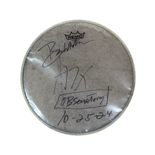 Load image into Gallery viewer, Autographed &amp; Stage Used for DEATHBATS CLUB Observatory Show - BROOKS WACKERMAN A7X Drumheads - 1234Clothing