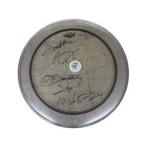 Autographed & Stage Used for DEATHBATS CLUB Observatory Show - BROOKS WACKERMAN A7X Drumheads - 1234Clothing