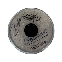 Load image into Gallery viewer, Autographed &amp; Stage Used for DEATHBATS CLUB Observatory Show - BROOKS WACKERMAN A7X Drumheads - 1234Clothing