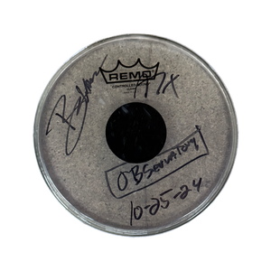 Autographed & Stage Used for DEATHBATS CLUB Observatory Show - BROOKS WACKERMAN A7X Drumheads - 1234Clothing