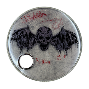 Autographed & Stage Used for 2024 "Life Is But A Dream..." Tour - BROOKS WACKERMAN A7X x Wesbat Kick Drum Head - 1234Clothing