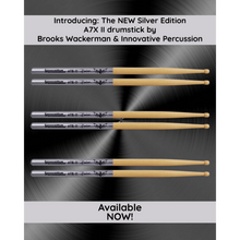 Load image into Gallery viewer, BROOKS WACKERMAN Signature A7X-II &quot;The Silver Edition&quot; Drumsticks - 1234Clothing
