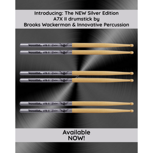 BROOKS WACKERMAN Signature A7X-II "The Silver Edition" Drumsticks - 1234Clothing