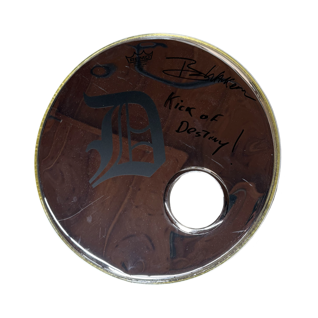 BROOKS WACKERMAN VAULT: Tenacious D Era Signed Kick Drum Head ft. the 