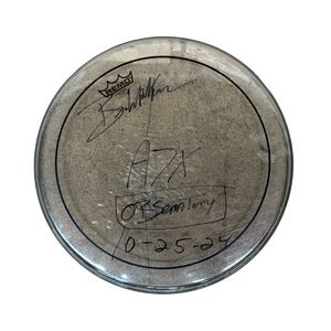 Autographed & Stage Used for DEATHBATS CLUB Observatory Show - BROOKS WACKERMAN A7X Drumheads - 1234Clothing