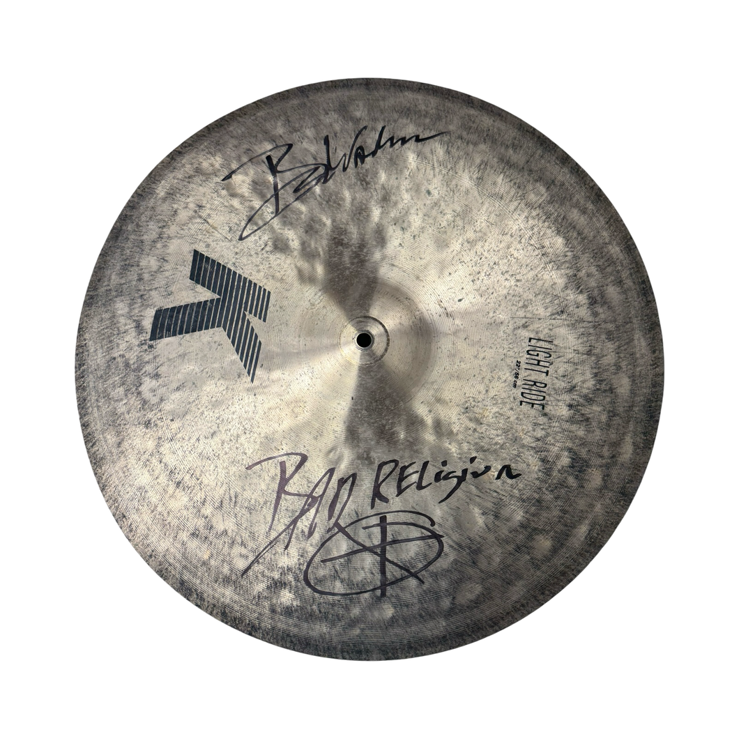 BROOKS WACKERMAN VAULT: Bad Religion Era Signed Ride Cymbal #1 - 1234Clothing