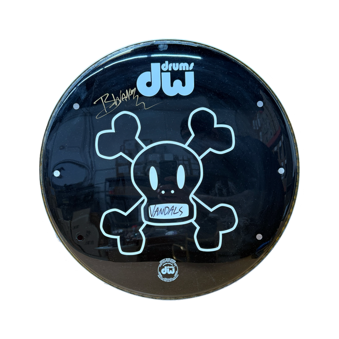 BROOKS WACKERMAN VAULT: The Vandals Era Signed Kick Drum Head ft. 