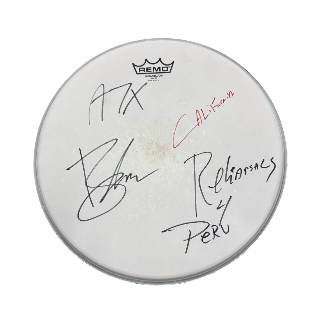 Autographed - BROOKS WACKERMAN A7X Drumhead Used - 1234Clothing