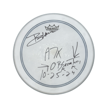 Load image into Gallery viewer, Autographed &amp; Stage Used for DEATHBATS CLUB Observatory Show - BROOKS WACKERMAN A7X Drumheads - 1234Clothing