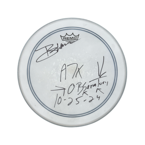 Autographed & Stage Used for DEATHBATS CLUB Observatory Show - BROOKS WACKERMAN A7X Drumheads - 1234Clothing
