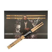 Load image into Gallery viewer, BROOKS WACKERMAN Signature A7X “OG” Drumsticks W/ Signed Poster BUNDLE - 1234Clothing