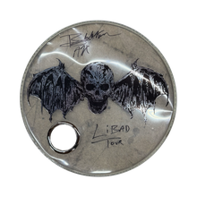 Load image into Gallery viewer, Autographed &amp; Stage Used for &quot;Life Is But A Dream...&quot; Tour - BROOKS WACKERMAN A7X x Wesbat Kick Drum Head - 1234Clothing